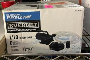 NAME: EVERBILT 1/10 HP Non-Submersible Self-Priming Transfer Pump