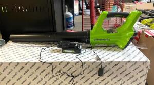 NAME: Greenworks��24-volt 330-CFM 100-MPH Handheld Cordless Electric Leaf Blower (Battery AND CHARGER Included)