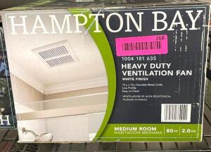 NAME: MEDIUM SIZED ROOM HEAVY DUTY VENTILATION FAN BY HAMPTON BAY