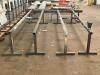 (4) - 14 FT. METAL SAW HORSES / PORTABLE BASES - 8