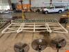 20 FT. ROLLING PANNEL CART WITH (4) 10 FT. CONVEYOR BELTS - 8