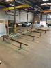 30 FT. SECTION OF CONVEYOR BLOCK SYSTEM WITH (9) - 10 FT. MODULAR CONVEYOR TOPS AND (4) - 12 FT. STEEL BASES - 7
