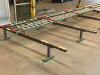 30 FT. SECTION OF CONVEYOR BLOCK SYSTEM WITH (9) - 10 FT. MODULAR CONVEYOR TOPS AND (4) - 12 FT. STEEL BASES - 11