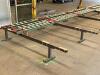 30 FT. SECTION OF CONVEYOR BLOCK SYSTEM WITH (9) - 10 FT. MODULAR CONVEYOR TOPS AND (4) - 12 FT. STEEL BASES - 12