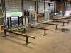 30 FT. SECTION OF CONVEYOR BLOCK SYSTEM WITH (9) - 10 FT. MODULAR CONVEYOR TOPS AND (4) - 12 FT. STEEL BASES - 22