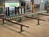 30 FT. SECTION OF CONVEYOR BLOCK SYSTEM WITH (9) - 10 FT. MODULAR CONVEYOR TOPS AND (4) - 12 FT. STEEL BASES - 23