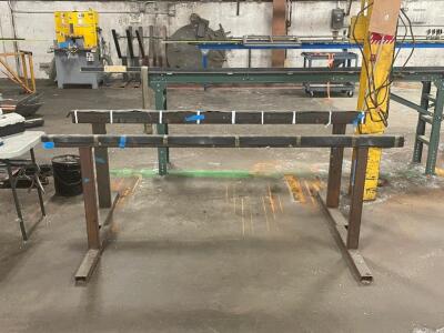 (4) - 10 FT. METAL SAW HORSES / PORTABLE BASES