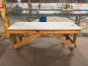 95" WOOD WORK TABLE - 2