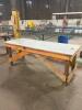 95" WOOD WORK TABLE - 12