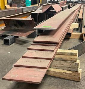 (8) - 24 FT. CARBON STEEL PLATES