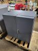 DESCRIPTION: (1) ENCLOSED BIN STORAGE CABINET BRAND/MODEL: DURHAM MFG #DC-243636-48-2S-95 INFORMATION: GREY RETAIL$: $981.29 EA SIZE: 36"H 36"W 24"D Q - 2