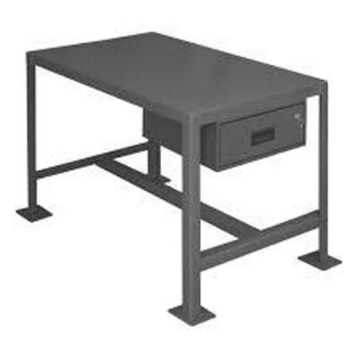 DESCRIPTION: (1) HEAVY DUTY WORK TABLE WITH LOCKING DRAWER BRAND/MODEL: DURHAM MFG #PL5A 246290 RETAIL$: $271.29 EA SIZE: 48"L 24"W 42"H QTY: 1