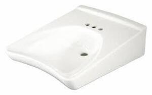 DESCRIPTION: (1) WALL-MOUNTED, ONE-PERSON BATHROOM SINK BRAND/MODEL: TOTO #29RZ62 INFORMATION: WHITE RETAIL$: $497.14 EA SIZE: 11"H 29"L 23"W QTY: 1