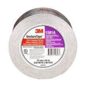 DESCRIPTION: (9) ROLLS OF FOIL TAPE BRAND/MODEL: SHOP 3M #UL181A-P INFORMATION: FOIL RETAIL$: $20.00 EA SIZE: 2.5X 150 FT QTY: 9