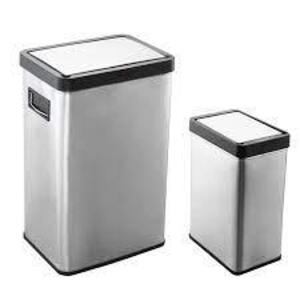 (1) PACK OF (2) MOTION SENSOR KITCHEN GARBAGE CAN SET