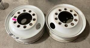 (2) - STUD-PILOT ACCURIDE STEEL WHEELS