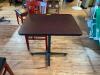 DESCRIPTION: 30" DINING TABLE WITH METAL BASE SIZE: 30"X24"X29.5" QTY: 1 - 2