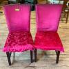 DESCRIPTION: (2) DECORATIVE DINING CHAIRS QTY: 2