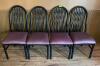 DESCRIPTION: (4) METAL CHAIRS WITH VINYL SEATS QTY: 4