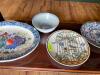 DESCRIPTION: ASSORTED HAND PAINTED PLATES AS SHOWN QTY: 1 - 3