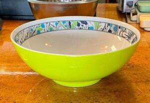 DESCRIPTION: (5) DECORATIVE BOWLS SIZE: 9.5"X3.5" QTY: 5