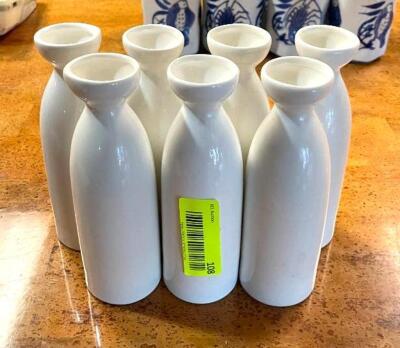 DESCRIPTION: (7) SAKE CARAFES QTY: 7