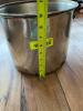 DESCRIPTION: STAINLESS STOCK POT SIZE: 11"X9" QTY: 1 - 3