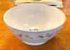 DESCRIPTION: (4) DECORATIVE CHINA BOWLS SIZE: 8"X3.5" QTY: 4