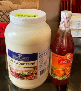 DESCRIPTION: SALAD DRESSING AND SWEET CHILI SAUCE INFORMATION: UNOPENED QTY: 1