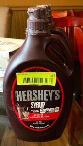 DESCRIPTION: (2) BOTTLES OF HERSHEY SYRUP INFORMATION: UNOPENED QTY: 2