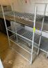 DESCRIPTION: 4-TIER WIRE SHELF SIZE: 36"X14"X54" QTY: 1