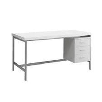 DESCRIPTION: (1) COMPUTER MDF DESK BRAND/MODEL: MONARCH #I7046 INFORMATION: WHITE RETAIL$: $500.00 EA SIZE: : 60"L x 30"D x 31"H QTY: 1