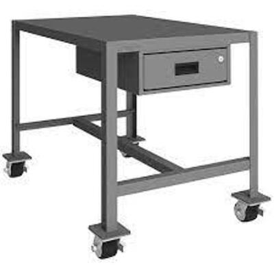 DESCRIPTION: (1) HEAVY DUTY WORK TABLE WITH LOCKING DRAWER BRAND/MODEL: DURHAM MFG #PL5A 246290 RETAIL$: $271.29 EA SIZE: 48"L 24"W 42"H QTY: 1