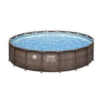 DESCRIPTION: (1) ABOVE GROUND POOL BRAND/MODEL: COLEMAN INFORMATION: POWER STEEL RETAIL$: $1080.00 EA SIZE: 18' X 48" QTY: 1