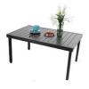 DESCRIPTION: (1) ADJUSTABLE METAL DINING TABLE BRAND/MODEL: PHI VILLA #PV-306 INFORMATION: BLACK RETAIL$: $419.99 EA SIZE: 6-8 PERSON QTY: 1