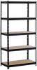 DESCRIPTION: (1) FIVE SHELF SHELVING UNIT BRAND/MODEL: MUSCLE RACK #UR185P-BLK INFORMATION: BLACK RETAIL$: $78.84 EA SIZE: 36.00 x 18.00 x 72.00 QTY: