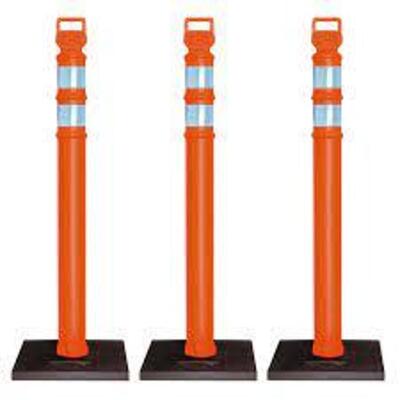 DESCRIPTION: (1) DELINEATOR POST BRAND/MODEL: CORTINA #03-747RBC-3 INFORMATION: ORANGE, HI-VIZ RETAIL$: $62.00 TOTAL SIZE: 45" QTY: 1