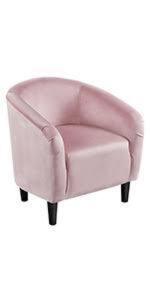 DESCRIPTION: (1) VELVET CHAIR BRAND/MODEL: YAHEETECH #591714 INFORMATION: PINK RETAIL$: $196.34 EA QTY: 1