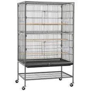 DESCRIPTION: (1) LARGE BIRD CAGE BRAND/MODEL: YAHEETECH #610958 INFORMATION: BLACK RETAIL$: $135.99 EA SIZE: 52" QTY: 1