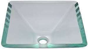 DESCRIPTION: (1) GLASS SQUARE SINK BRAND/MODEL: MR DIRECT #603 INFORMATION: CRYSTAL RETAIL$: $109.61 EA QTY: 1