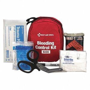 DESCRIPTION: (1) BLEEDING CONTROL KITS BRAND/MODEL: GRAINGER #491A66 RETAIL$: $196.79 EA SIZE: 1 PERSON PER KIT QTY: 1