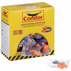 DESCRIPTION: (3) BOXES OF (100) DISPOSABLE FOAM EAR PLUGS BRAND/MODEL: CONDOR #55KN51 INFORMATION: ORANGE RETAIL$: $32.44 PER CASE QTY: 3