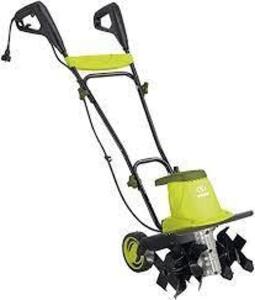 DESCRIPTION: (1) ELECTRIC TILLER BRAND/MODEL: SUNJOE #TJ604E INFORMATION: GREEN RETAIL$: $169.00 EA SIZE: 16" QTY: 1