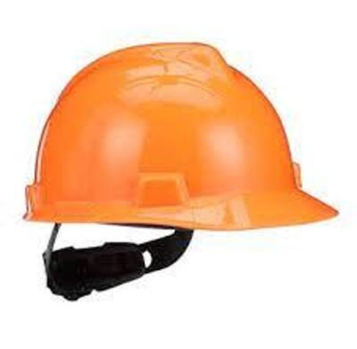 DESCRIPTION: (1) BOX OF (20) SHELL CAP HELMET BRAND/MODEL: MSA #488147 INFORMATION: HI-VIZ ORANGE RETAIL$: $23.00 EA SIZE: 6-1/2 TO 8 QTY: 1