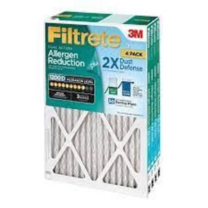 DESCRIPTION: (2) ALLERGEN REDUCTION FILTER BRAND/MODEL: 3M FILTRETE #DP01-2 SIZE: 16X25X4 QTY: 2