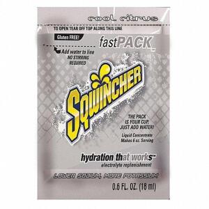 DESCRIPTION: (1) CASE OF (50) CONCENTRATE SPORTS DRINK POWDER BRAND/MODEL: SQWINCHER #10U597 INFORMATION: COOL CITRUS RETAIL$: $24.73 EA QTY: 1