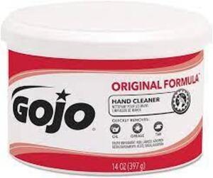 DESCRIPTION: (2) HAND CLEANER BRAND/MODEL: GOJO ORIGINAL INFORMATION: FRAGRANCE FREE RETAIL$: $6.00 EA SIZE: 14 OZ QTY: 2