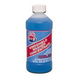 DESCRIPTION: (6) BOTTLES OF WINDSHIELD WASHER CONCENTRATE BRAND/MODEL: 2+2 #B1700 RETAIL$: $12.00 EA SIZE: 16 OZ QTY: 6