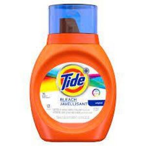 DESCRIPTION: (2) LIQUID LAUNDRY SOAP BRAND/MODEL: TIDE WITH BLEACH RETAIL$: $9.84 EA SIZE: 25 OZ QTY: 2