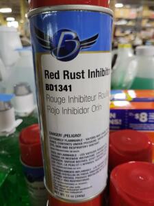 DESCRIPTION: (6) RUST INHIBITOR SPRAY PAINT BRAND/MODEL: CLASS C SOLUTIONS #BD1341 INFORMATION: RED RETAIL$: $12.34 EA SIZE: 12 OZ QTY: 6